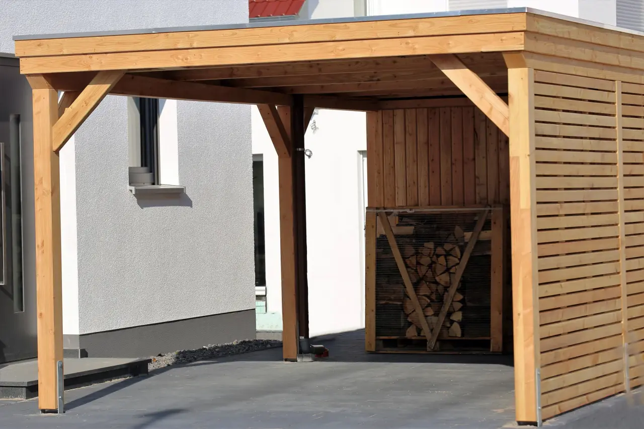 Car port construction by Vanguard Roofing