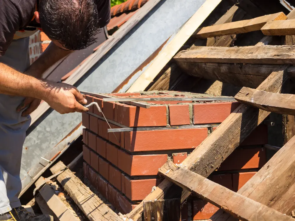 Chimney stack rebuild in Basingstoke