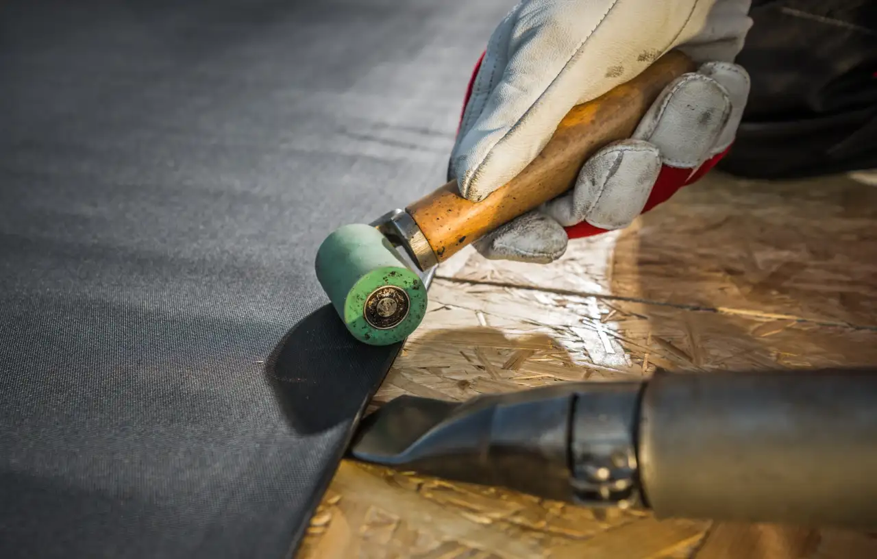 Flat roof repair by Vanguard Roofing Services