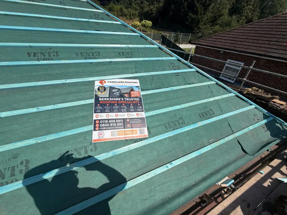 New roof build by Vanguard Roofing