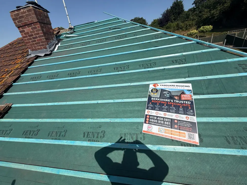 New roof installation