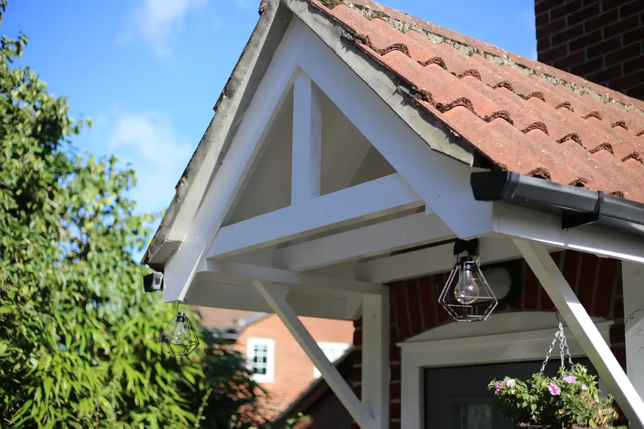 Porch construction by Vanguard Roofing