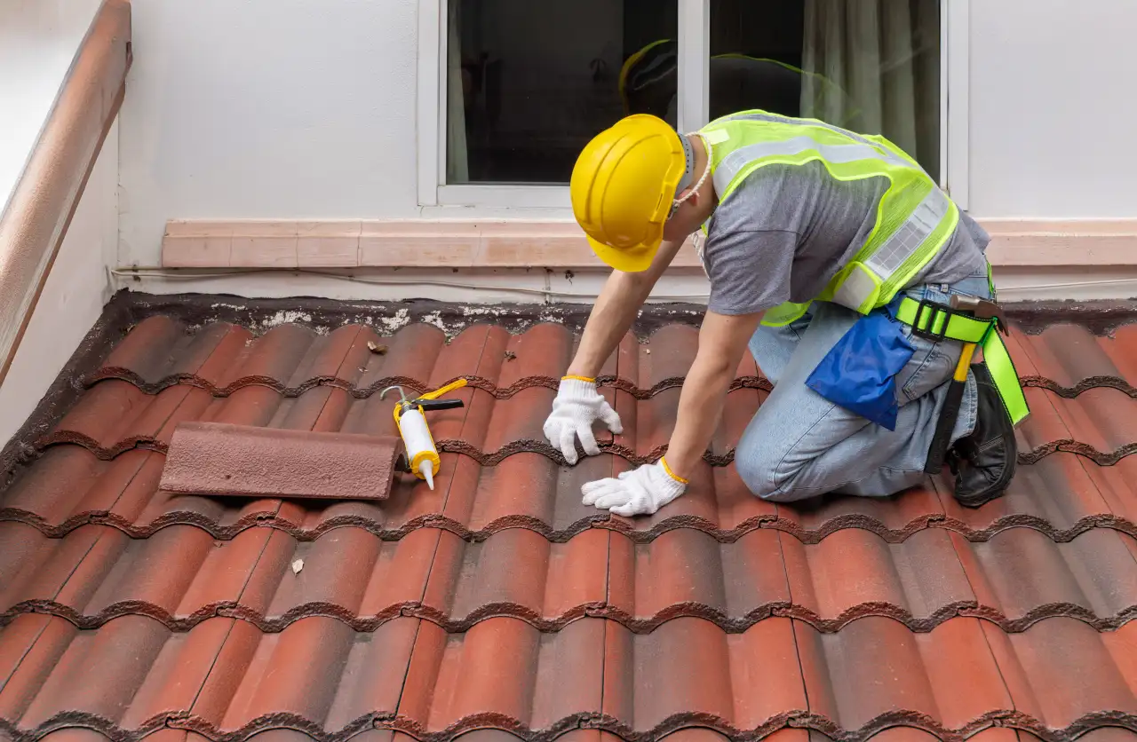 Roof leak repair by Vanguard Roofing Services