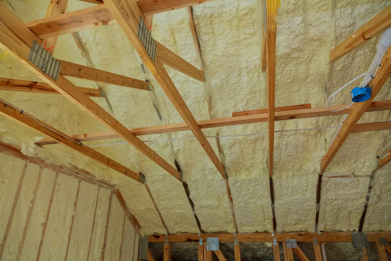Spray foam removal by Vanguard Roofing
