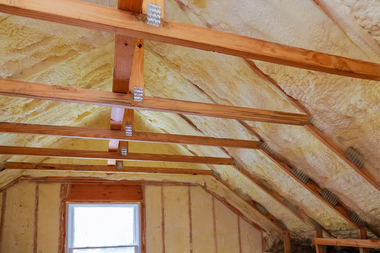 Spray foam removal by Vanguard Roofing